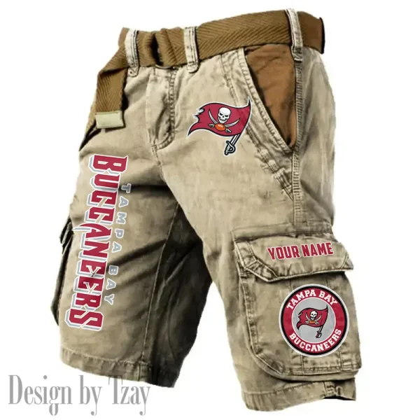 Tampa Bay Buccaneers Pocket Print Cargo Shorts (Belt Not Included) trending 2025 S9MCS428 - Image 6