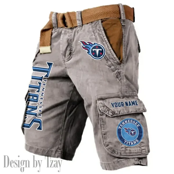 Tennessee Titans Pocket Print Cargo Shorts (Belt Not Included) trending 2025 S9MCS429 - Image 3