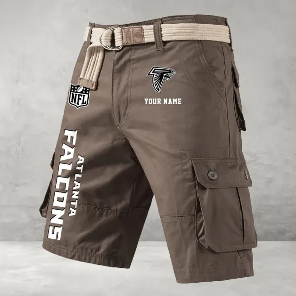 Atlanta Falcons Men's Cargo Shorts Button Trend Unique Design Team S9CSBT121 - Image 2