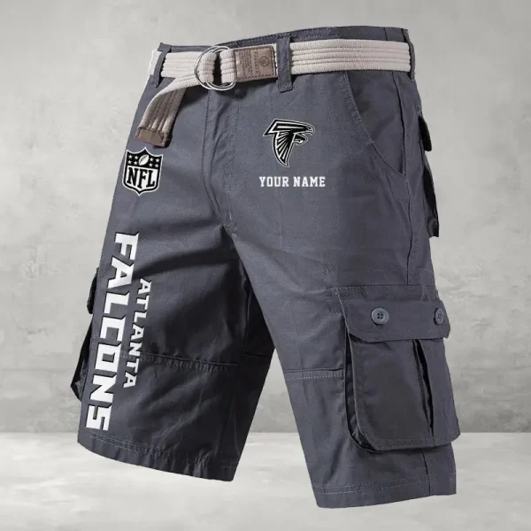 Atlanta Falcons Men's Cargo Shorts Button Trend Unique Design Team S9CSBT121 - Image 4