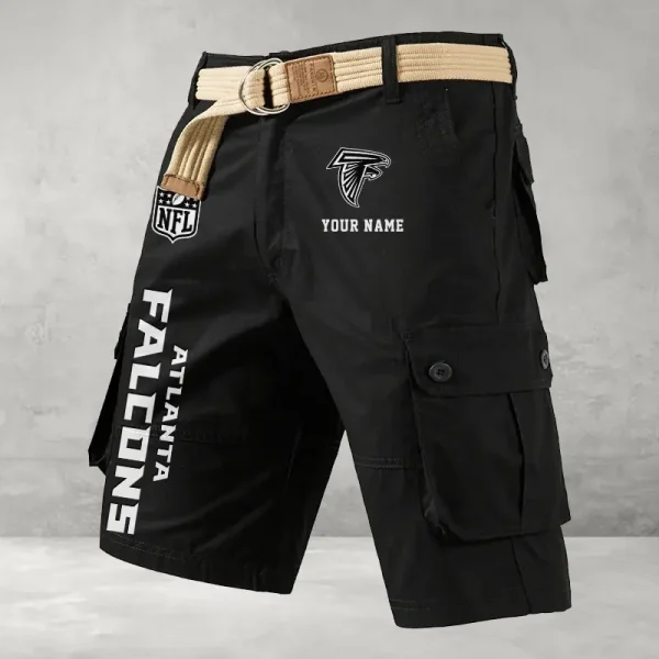 Atlanta Falcons Men's Cargo Shorts Button Trend Unique Design Team S9CSBT121 - Image 5