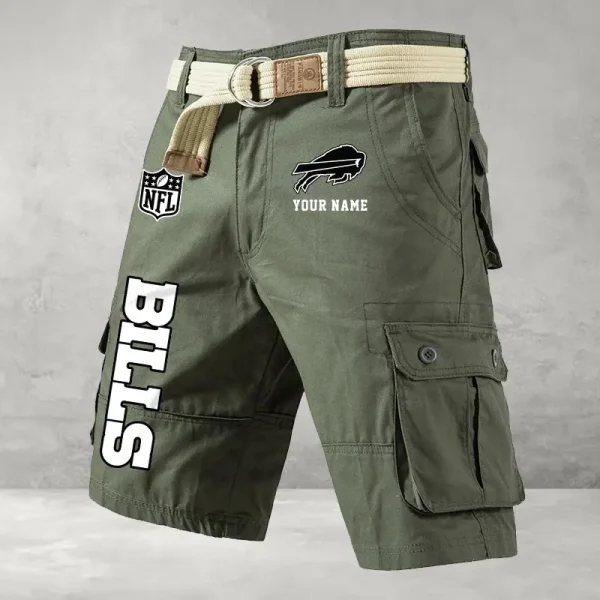 Buffalo Bills Men's Cargo Shorts Button Trend Unique Design Team S9CSBT123 - Image 3