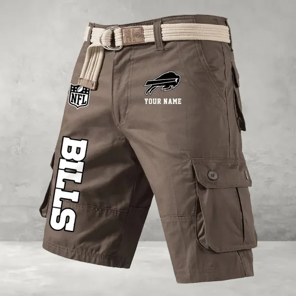 Buffalo Bills Men's Cargo Shorts Button Trend Unique Design Team S9CSBT123 - Image 5