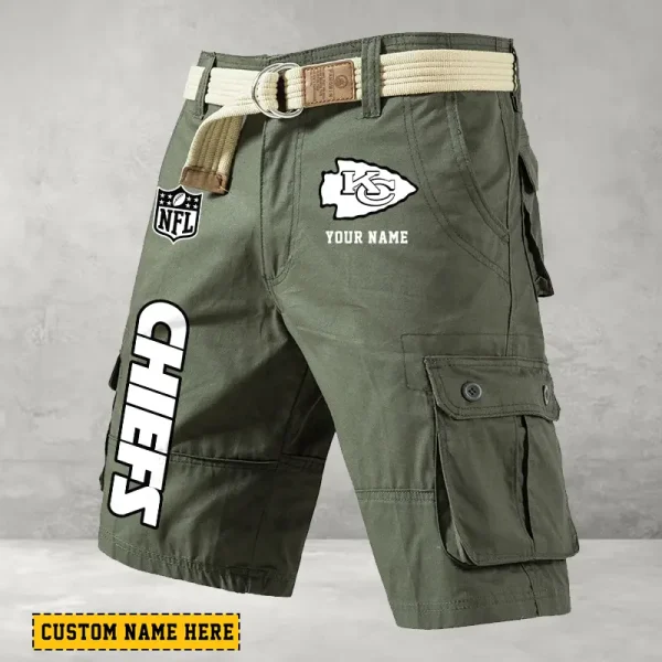 Kansas City Chiefs Men's Cargo Shorts Button Trend Unique Design Team S9CSBT135 - Image 3