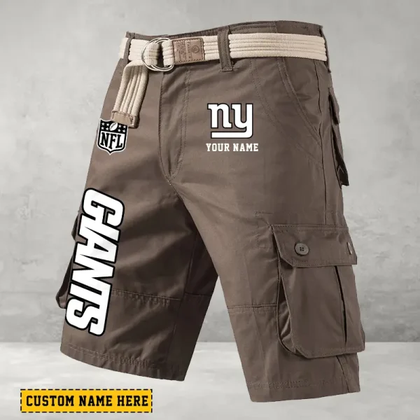 New York Giants Men's Cargo Shorts Button Trend Unique Design Team S9CSBT143 - Image 3