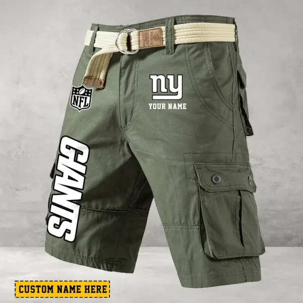 New York Giants Men's Cargo Shorts Button Trend Unique Design Team S9CSBT143 - Image 4