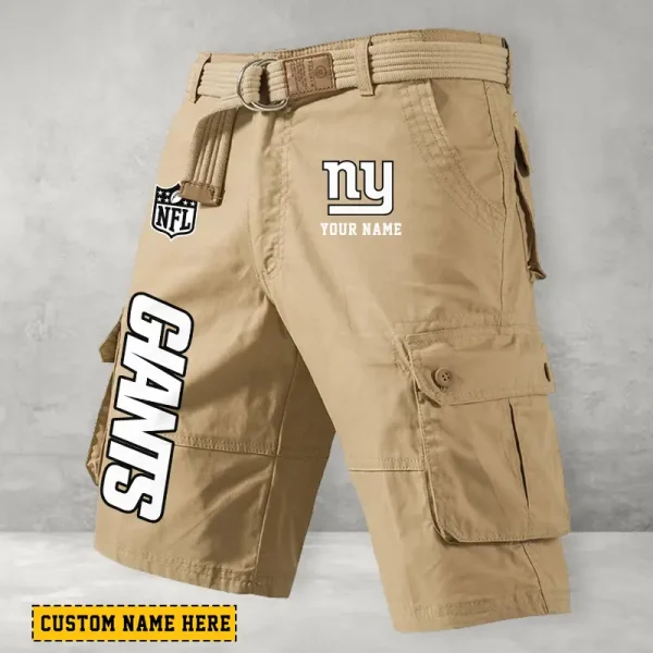 New York Giants Men's Cargo Shorts Button Trend Unique Design Team S9CSBT143 - Image 5