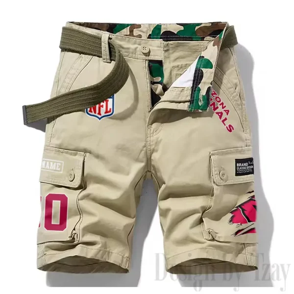 Arizona Cardinals New Summer Men Cargo Shorts Fashion 2025 SPTNSM097