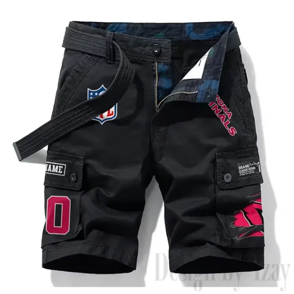 Arizona Cardinals New Summer Men Cargo Shorts Fashion 2025 SPTNSM097 - Image 5