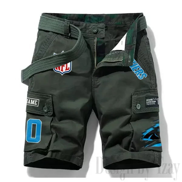 Carolina Panthers New Summer Men Cargo Shorts Fashion 2025 SPTNSM101