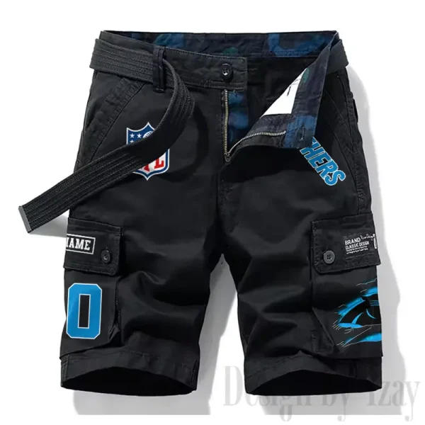 Carolina Panthers New Summer Men Cargo Shorts Fashion 2025 SPTNSM101 - Image 3