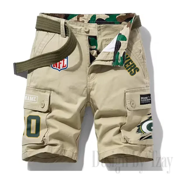 Green Bay Packers New Summer Men Cargo Shorts Fashion 2025 SPTNSM108 - Image 3