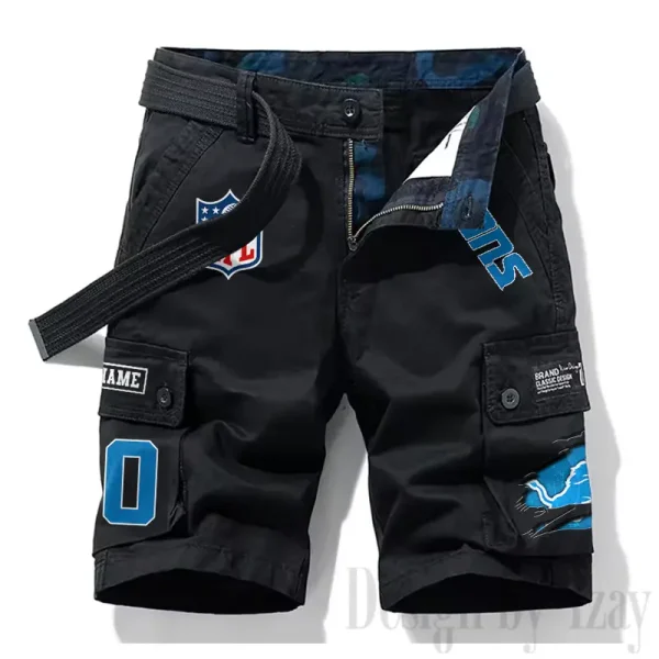 Detroit Lions New Summer Men Cargo Shorts Fashion 2025 SPTNSM107 - Image 6