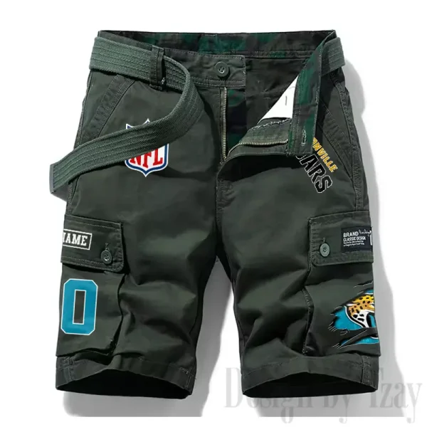 Jacksonville Jaguars New Summer Men Cargo Shorts Fashion 2025 SPTNSM111 - Image 2