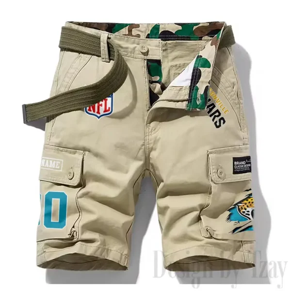 Jacksonville Jaguars New Summer Men Cargo Shorts Fashion 2025 SPTNSM111 - Image 3