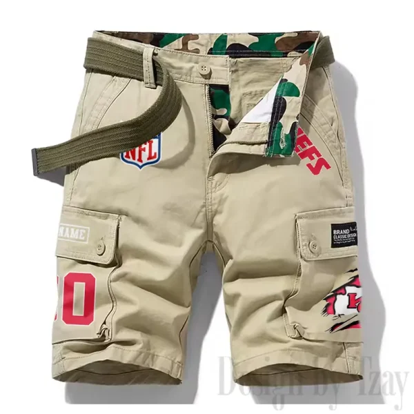 Kansas City Chiefs New Summer Men Cargo Shorts Fashion 2025 SPTNSM112