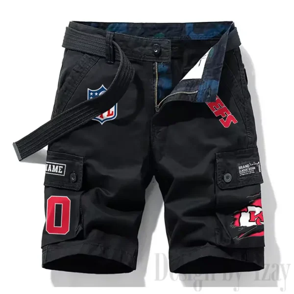 Kansas City Chiefs New Summer Men Cargo Shorts Fashion 2025 SPTNSM112 - Image 6