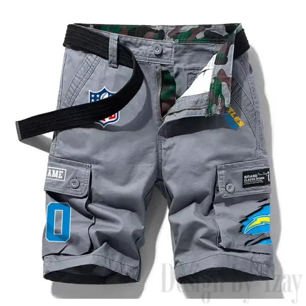 Los Angeles Chargers New Summer Men Cargo Shorts Fashion 2025 SPTNSM114 - Image 3