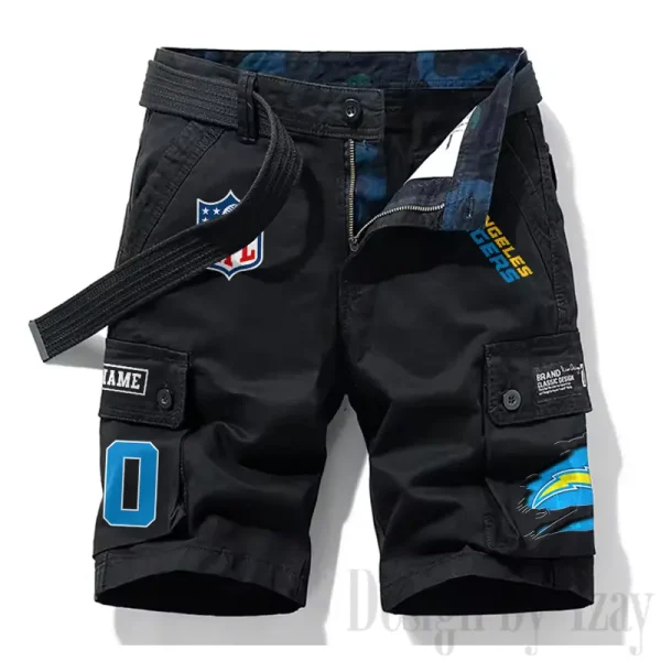 Los Angeles Chargers New Summer Men Cargo Shorts Fashion 2025 SPTNSM114 - Image 5