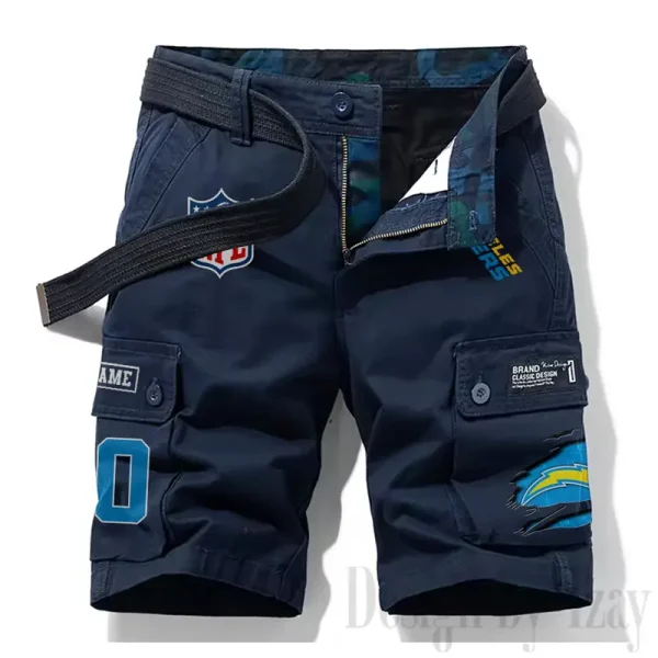 Los Angeles Chargers New Summer Men Cargo Shorts Fashion 2025 SPTNSM114 - Image 6