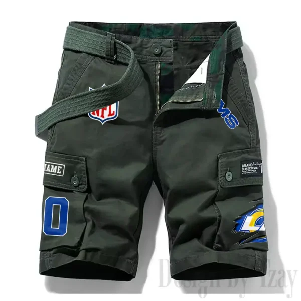 Los Angeles Rams New Summer Men Cargo Shorts Fashion 2025 SPTNSM115 - Image 3