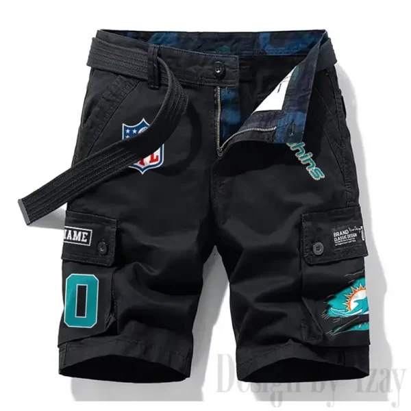 Miami Dolphins New Summer Men Cargo Shorts Fashion 2025 SPTNSM116 - Image 4