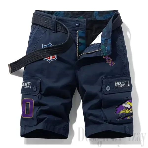 Minnesota Vikings New Summer Men Cargo Shorts Fashion 2025 SPTNSM117 - Image 3