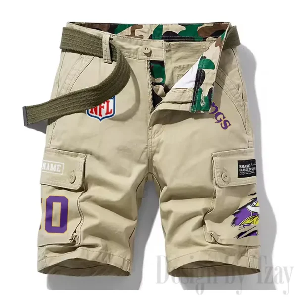Minnesota Vikings New Summer Men Cargo Shorts Fashion 2025 SPTNSM117 - Image 6