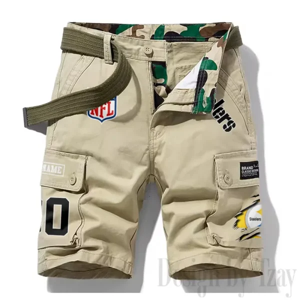 Pittsburgh Steelers New Summer Men Cargo Shorts Fashion 2025 SPTNSM123