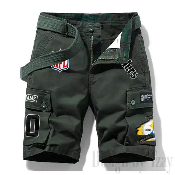 Pittsburgh Steelers New Summer Men Cargo Shorts Fashion 2025 SPTNSM123 - Image 3