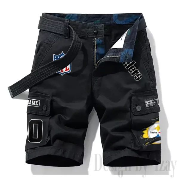 Pittsburgh Steelers New Summer Men Cargo Shorts Fashion 2025 SPTNSM123 - Image 4