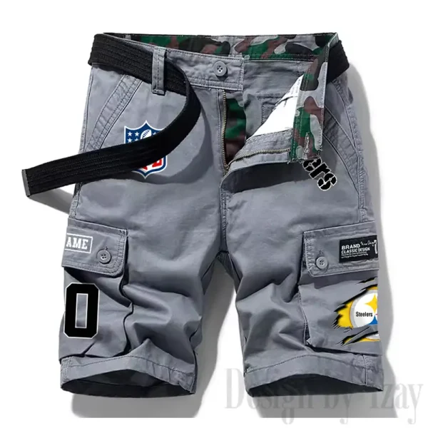 Pittsburgh Steelers New Summer Men Cargo Shorts Fashion 2025 SPTNSM123 - Image 5