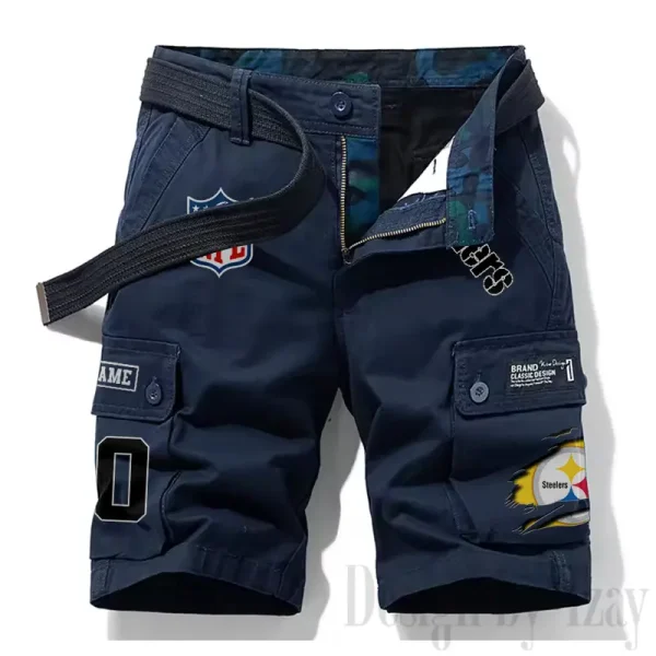 Pittsburgh Steelers New Summer Men Cargo Shorts Fashion 2025 SPTNSM123 - Image 6