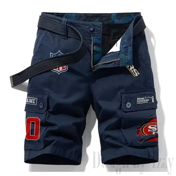 San Francisco 49ers New Summer Men Cargo Shorts Fashion 2025 SPTNSM124