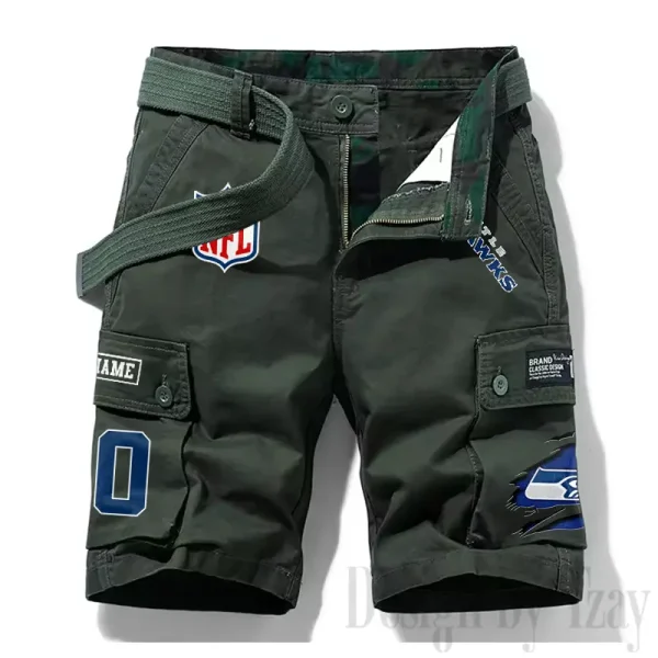 Seattle Seahawks New Summer Men Cargo Shorts Fashion 2025 SPTNSM125 - Image 4