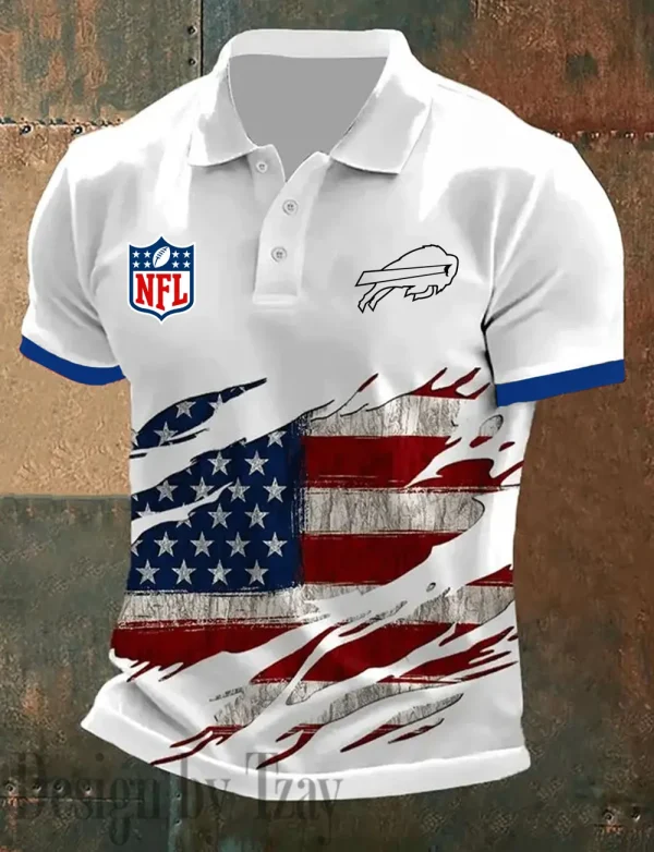 Buffalo Bills Summer Man Polo Shirt Button SPTPOLOS004
