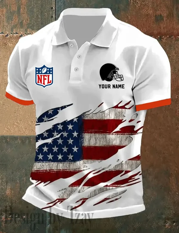 Cleveland Browns Summer Man Polo Shirt Button SPTPOLOS008