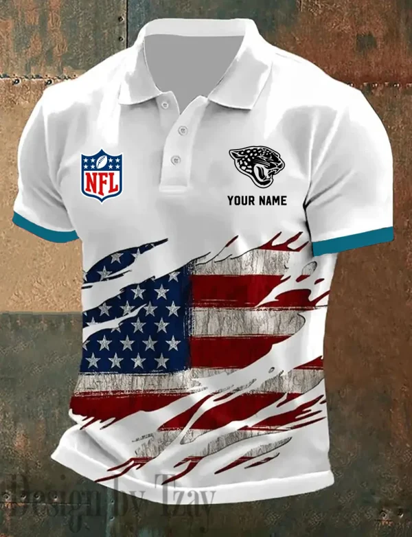 Jacksonville Jaguars Summer Man Polo Shirt Button SPTPOLOS015