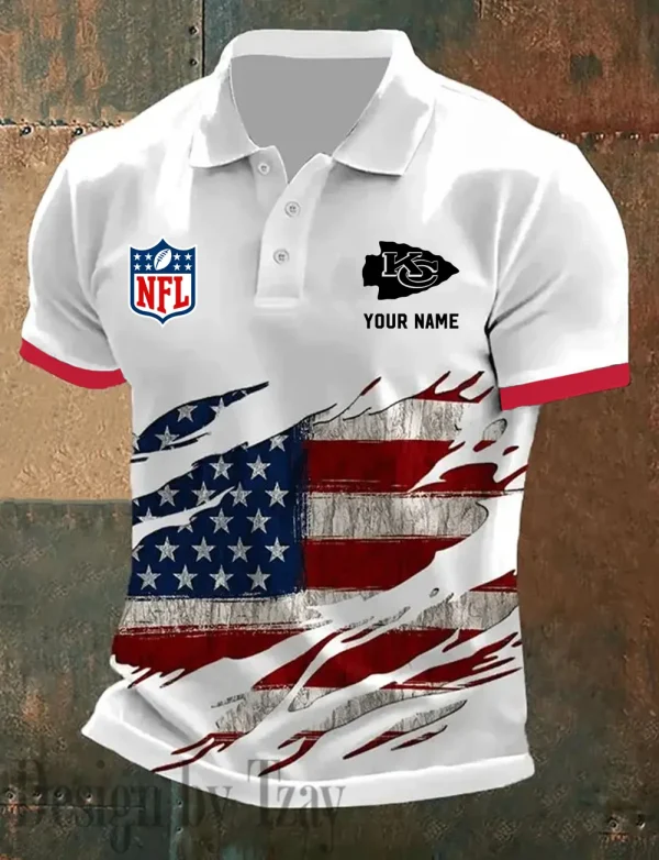 Kansas City Chiefs Summer Man Polo Shirt Button SPTPOLOS016