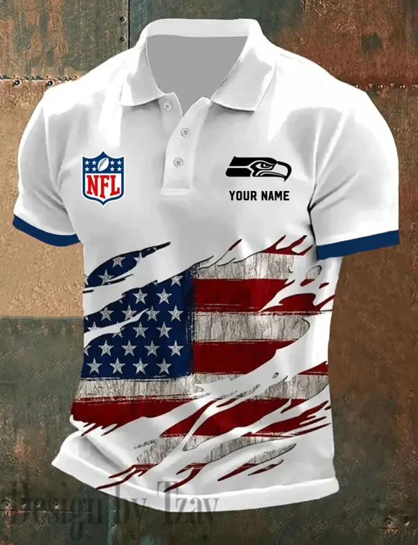 Seattle Seahawks Summer Man Polo Shirt Button SPTPOLOS029