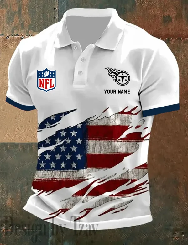 Tennessee Titans Summer Man Polo Shirt Button SPTPOLOS031