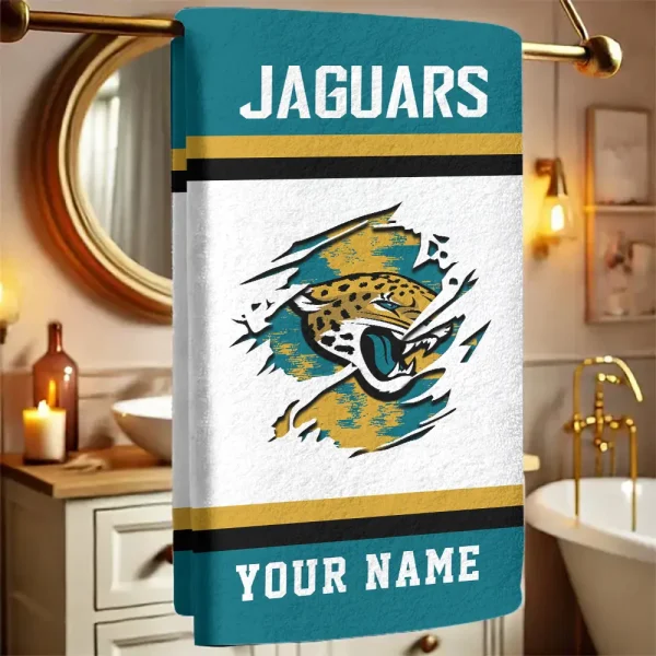 Jacksonville Jaguars New Bath Towel Custom Any Name Gift For Fan SPTNBATHTOWEL047