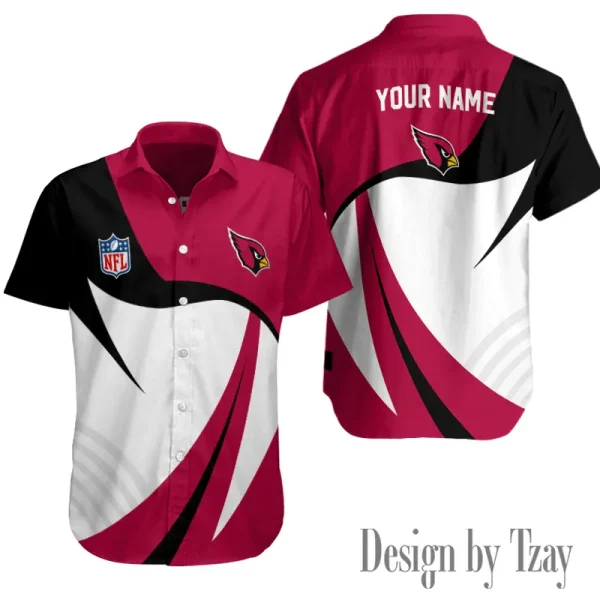 Arizona Cardinals Button Shirt Summer Holiday Gift For Sports Enthusiast AZCBS332
