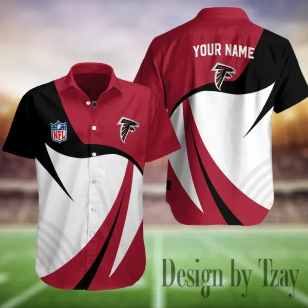 Atlanta Falcons Button Shirt Summer Holiday Gift For Sports Enthusiast AZCBS333