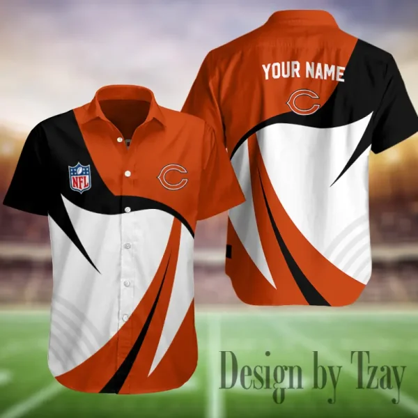 Chicago Bears Button Shirt Summer Holiday Gift For Sports Enthusiast AZCBS337