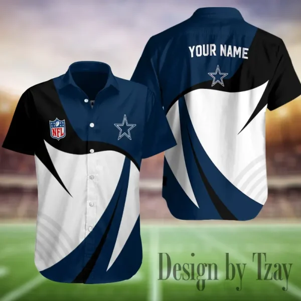 Dallas Cowboys Button Shirt Summer Holiday Gift For Sports Enthusiast AZCBS340