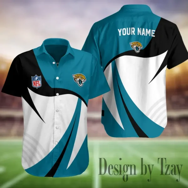 Jacksonville Jaguars Button Shirt Summer Holiday Gift For Sports Enthusiast AZCBS346