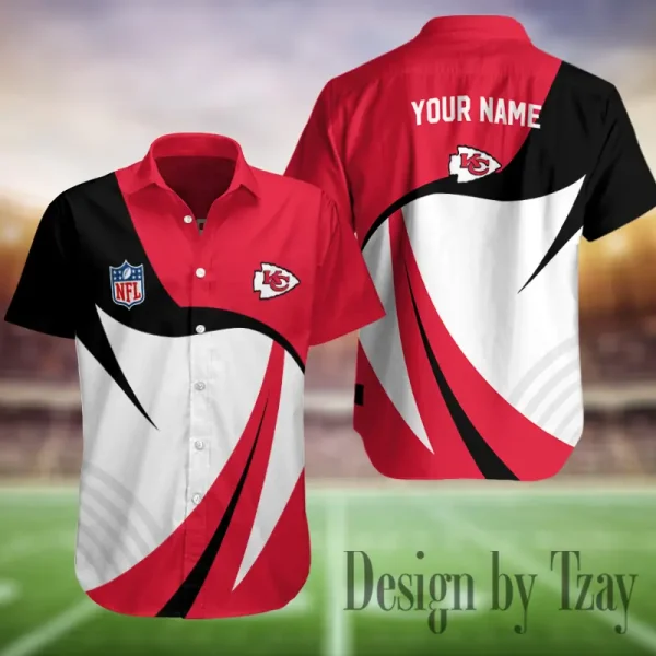 Kansas City Chiefs Button Shirt Summer Holiday Gift For Sports Enthusiast AZCBS347