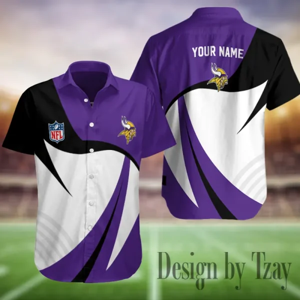 Minnesota Vikings Button Shirt Summer Holiday Gift For Sports Enthusiast AZCBS352