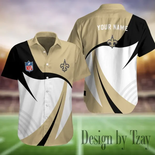 New Orleans Saints Button Shirt Summer Holiday Gift For Sports Enthusiast AZCBS354